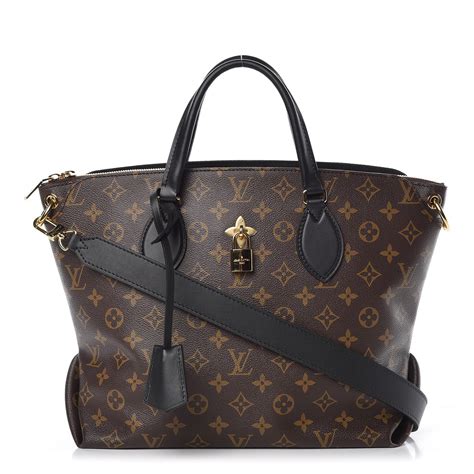 black flowered louis vuitton tote bag